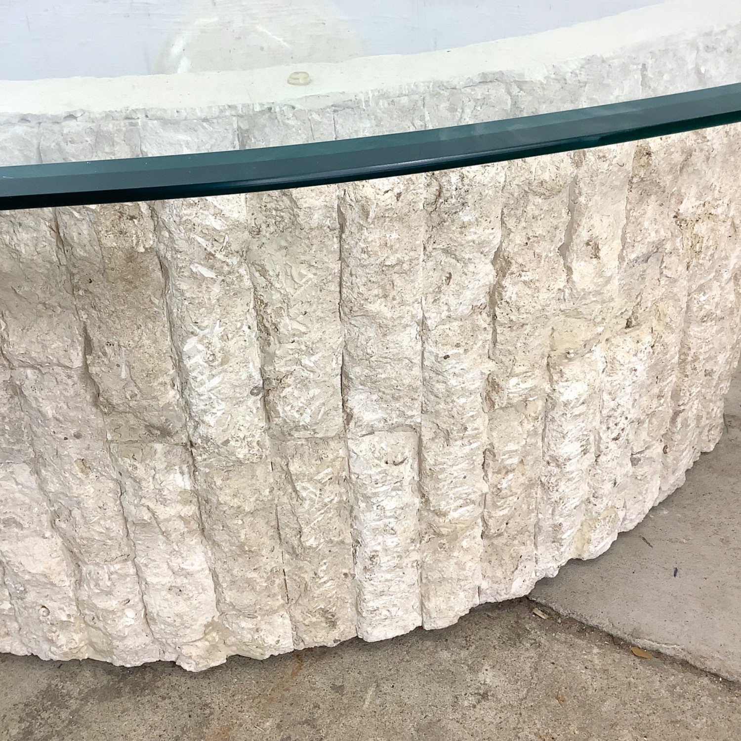 Retro Modern Triangular Coffee Table - image-9