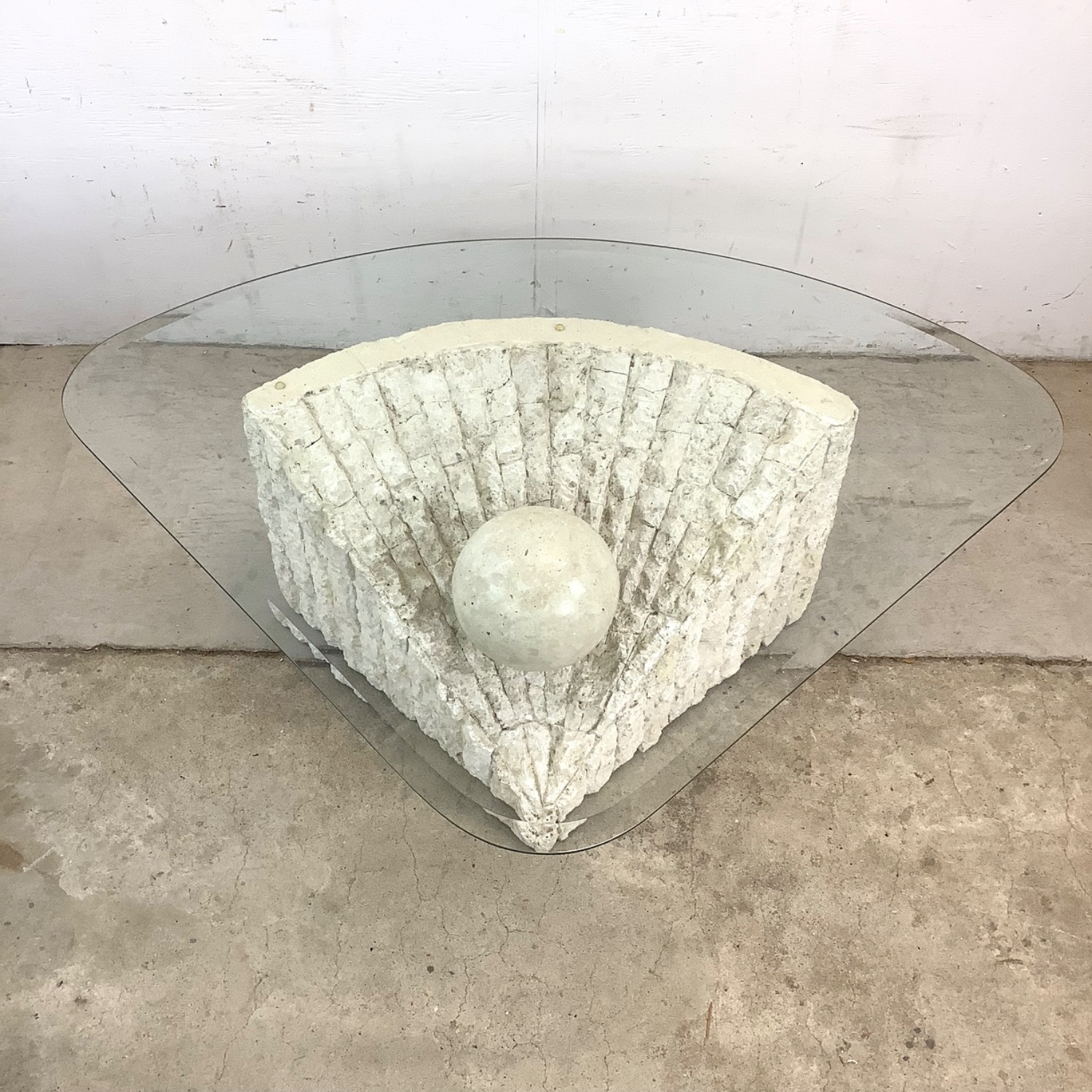 Retro Modern Triangular Coffee Table - image-2