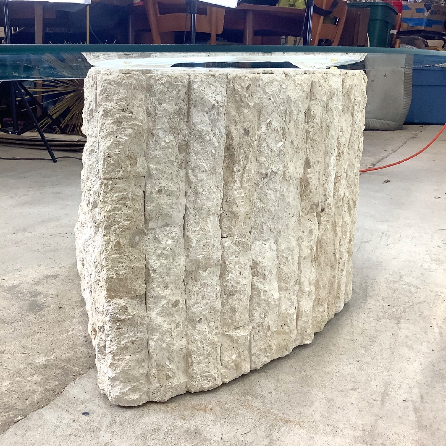 Retro Modern Triangular Coffee Table - image-6