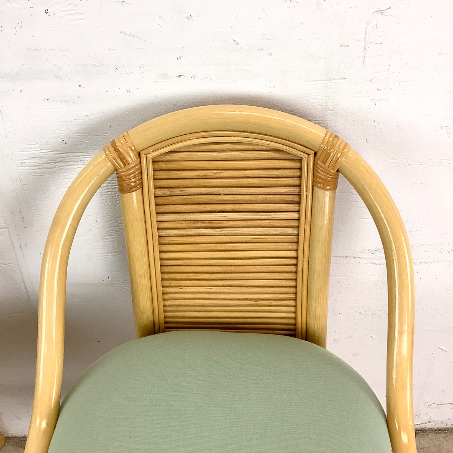 Vintage Rattan Nesting Cafe Set- Table & Chairs - image-18