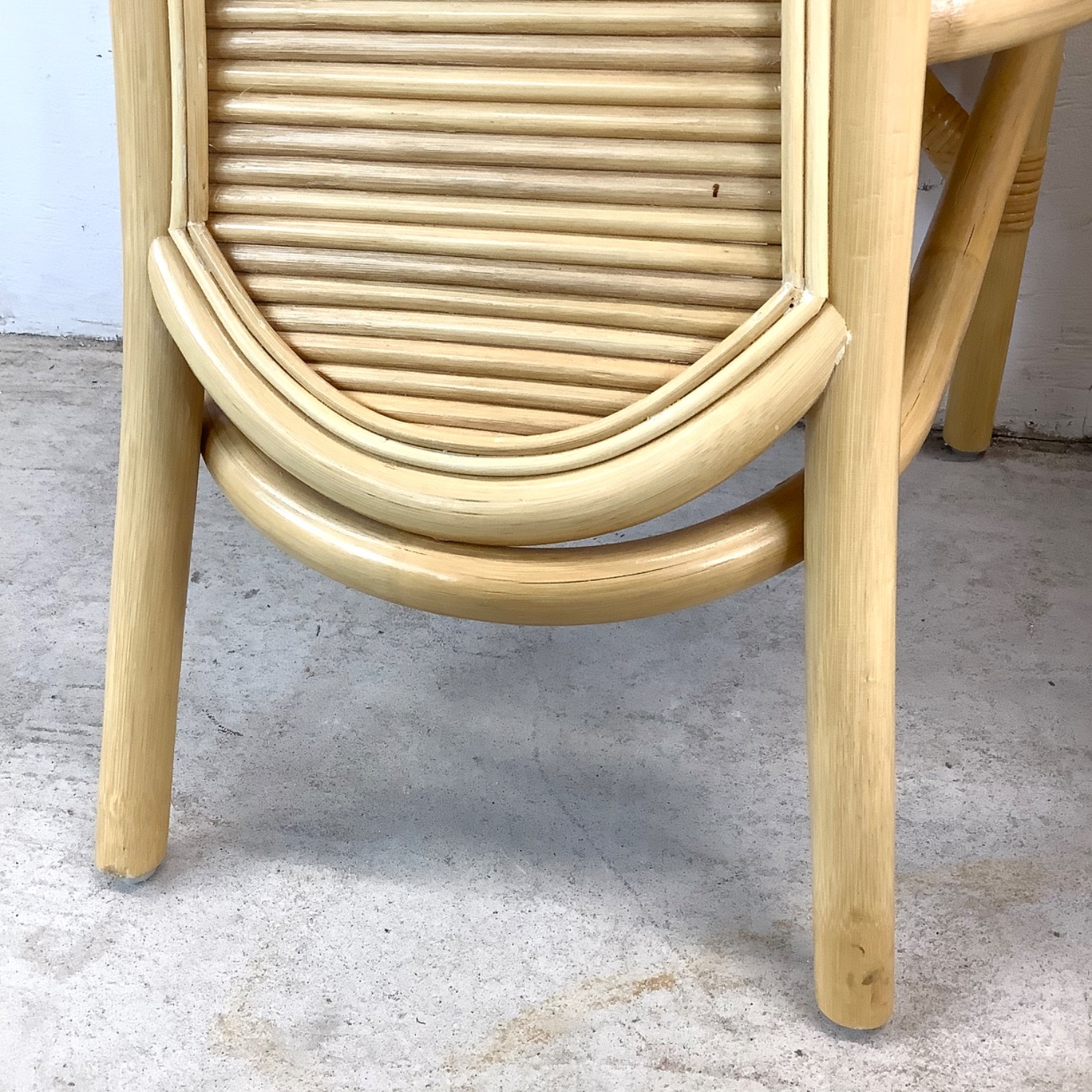 Vintage Rattan Nesting Cafe Set- Table & Chairs - image-28