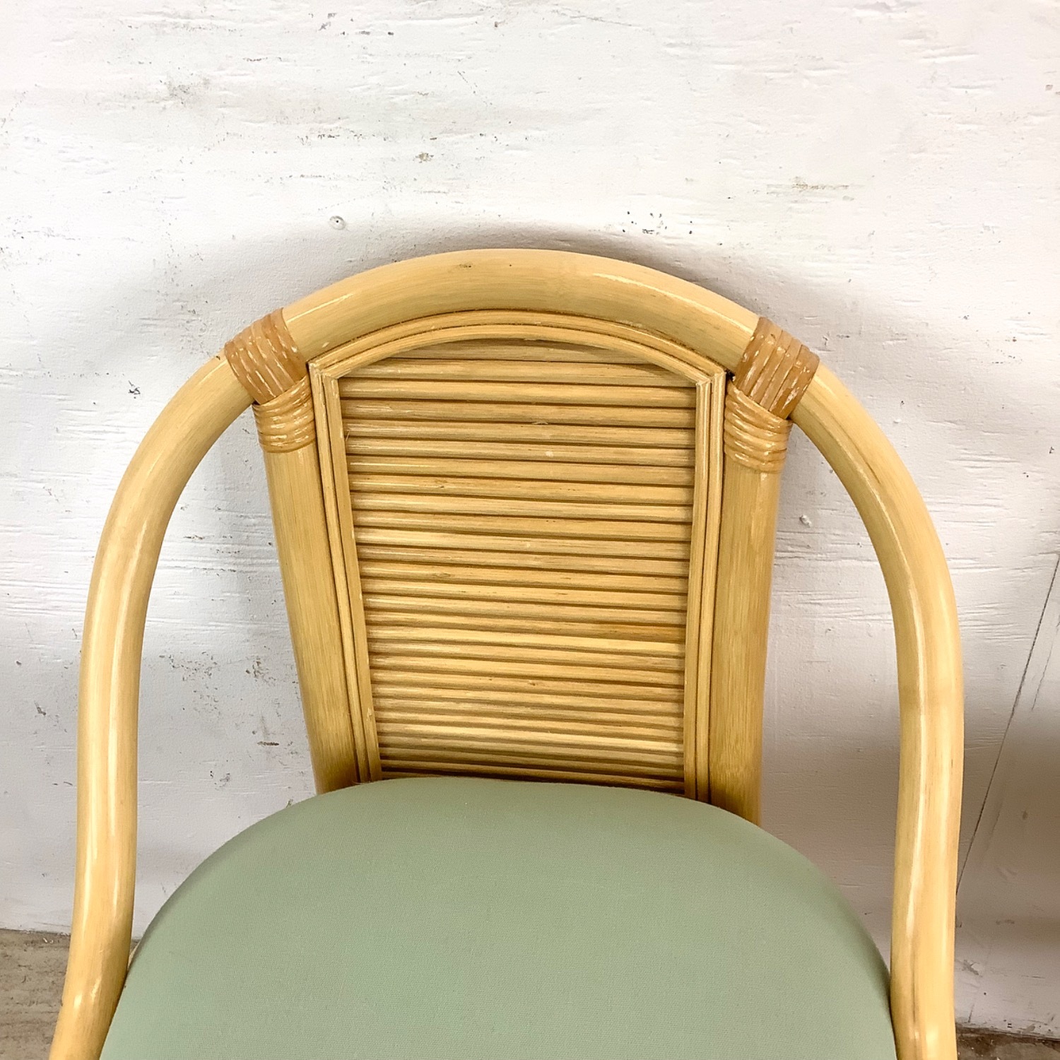 Vintage Rattan Nesting Cafe Set- Table & Chairs - image-29