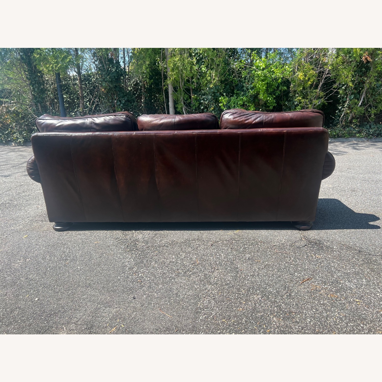  Bernhardt Foster Leather Sofa - image-5