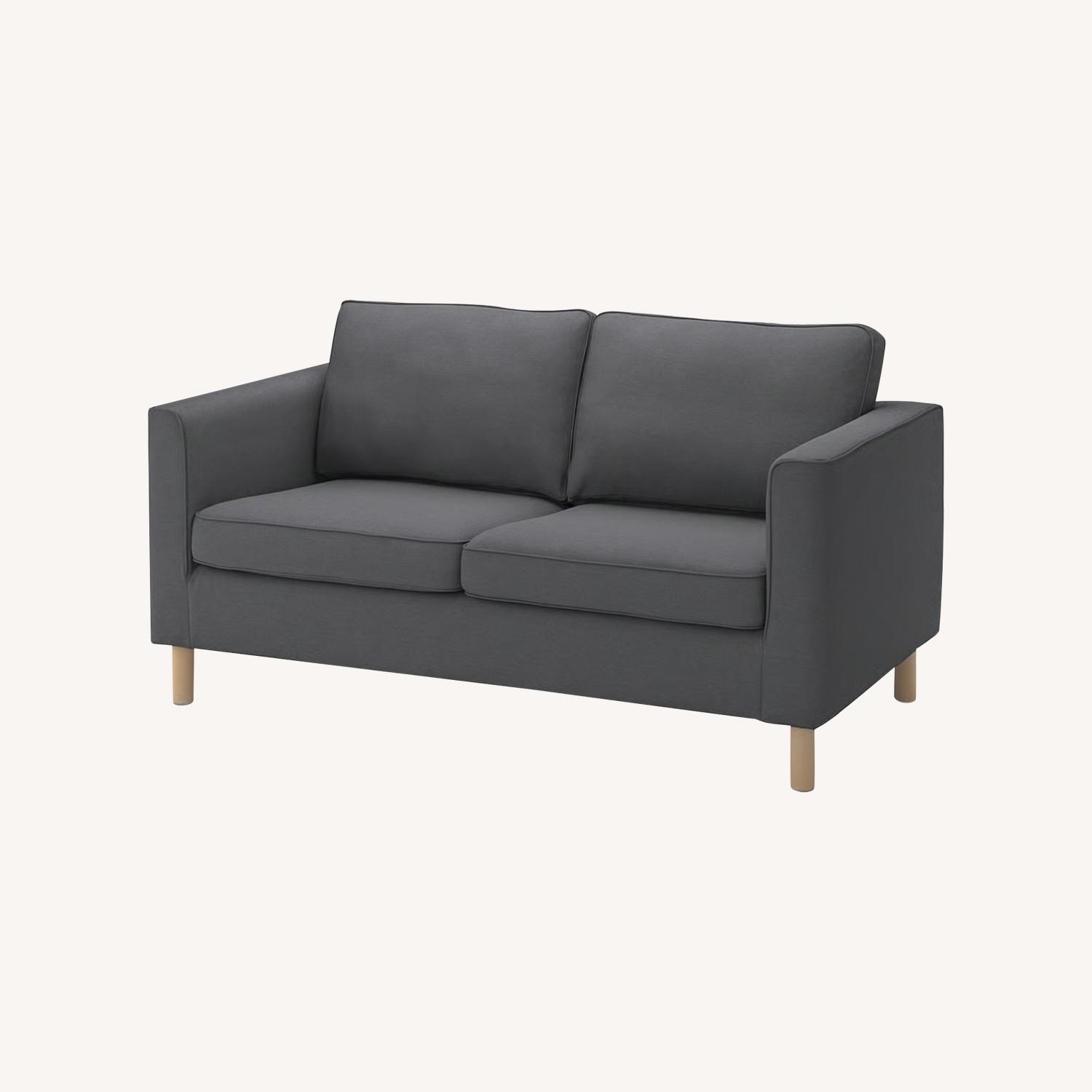 IKEA PÄRUP Gray Loveseat Sofa - image-0