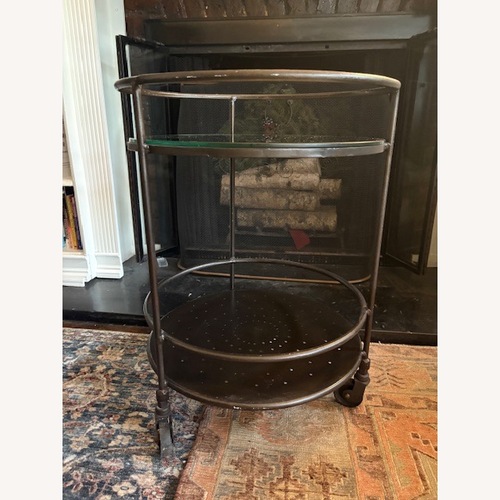 Used ABC Carpet & Home Mirrored Bar Cart  for sale on AptDeco