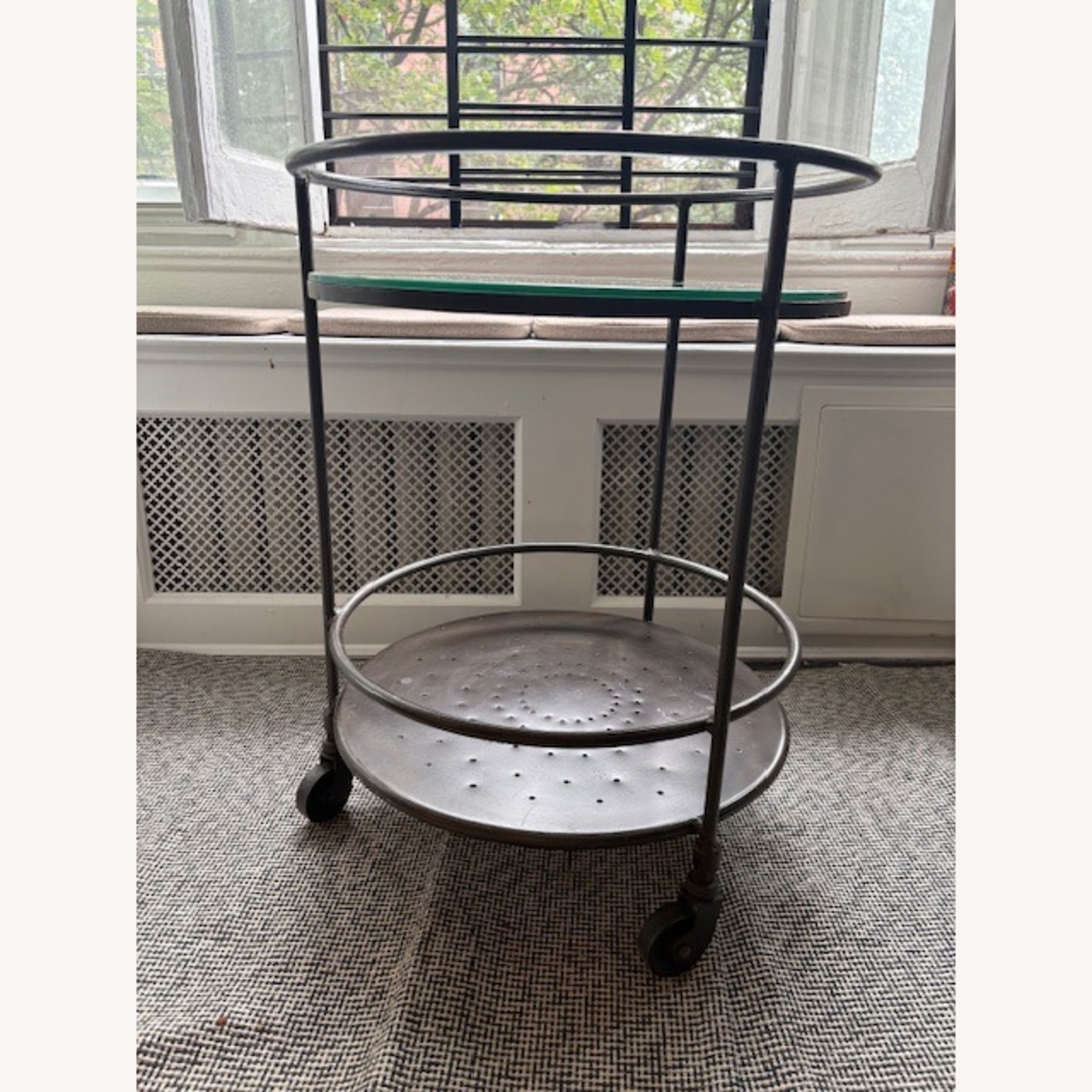 ABC Carpet & Home Mirrored Bar Cart  - image-5