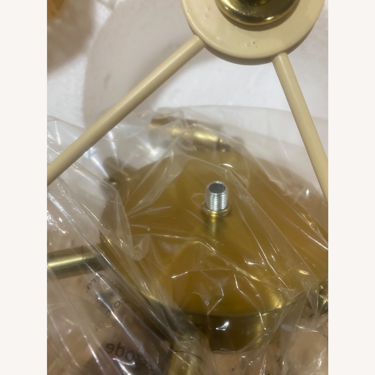 24" 6-light Natural Rattan Chandelier - image-3