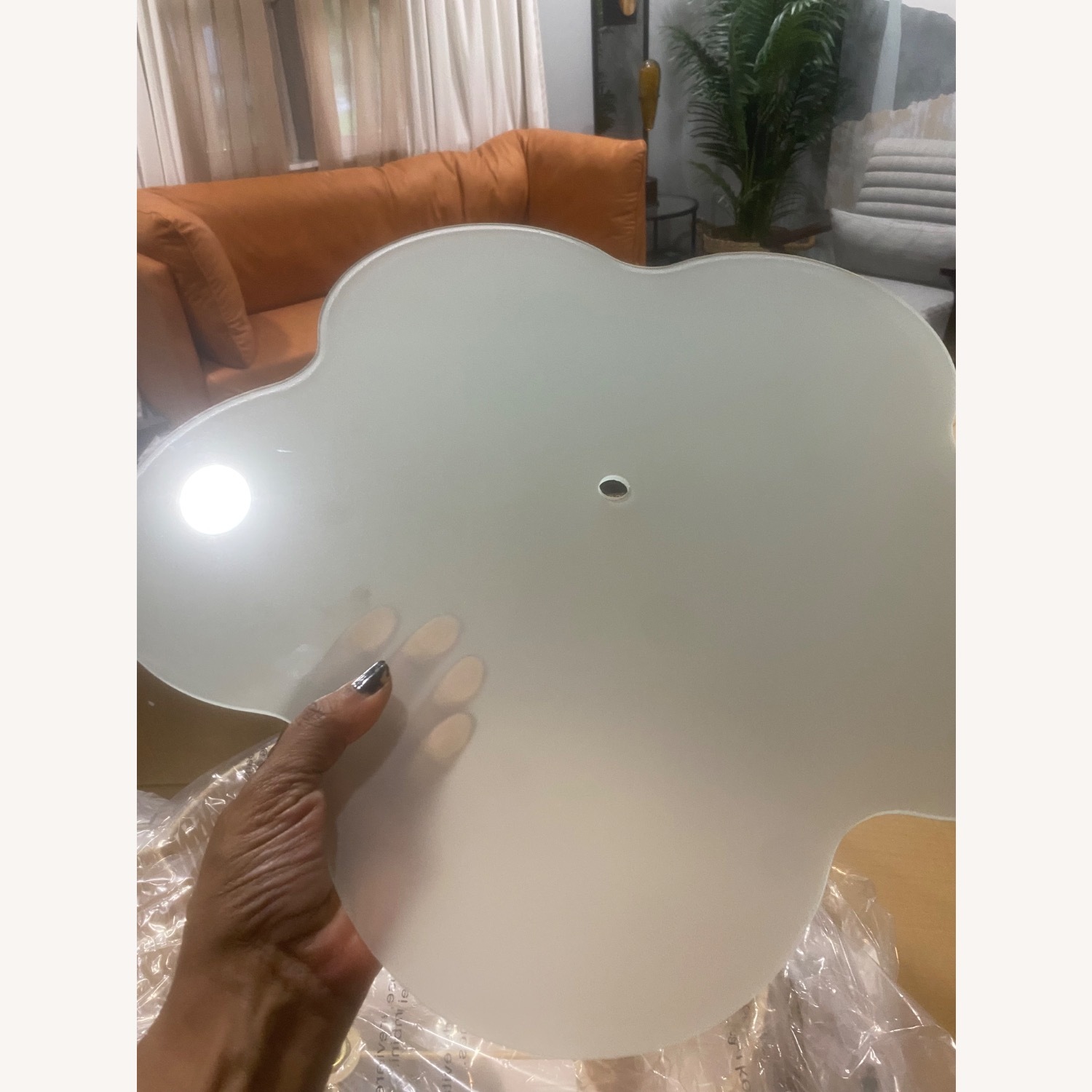 24" 6-light Natural Rattan Chandelier - image-7