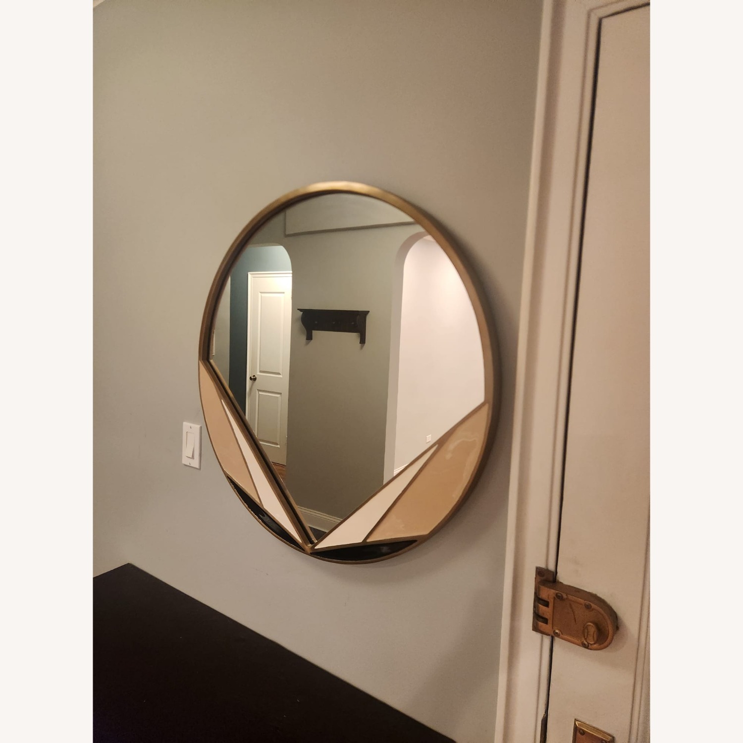 West Elm Art Deco Wall Mirror - image-1