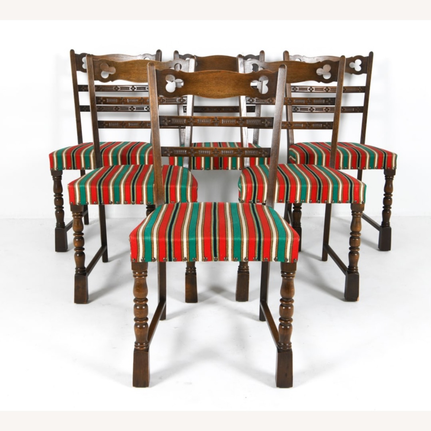 Vintage Oak Danish Dining Chairs - image-1