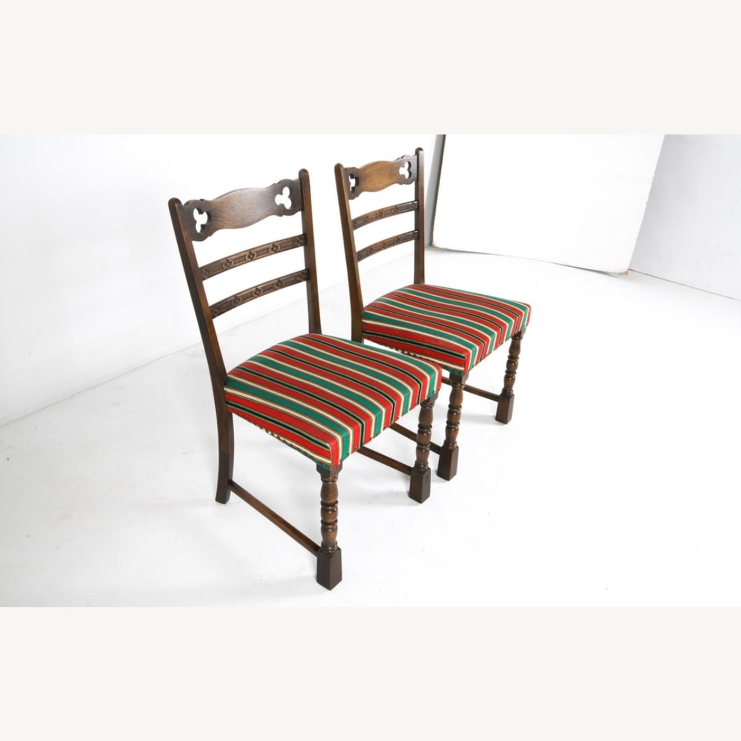 Vintage Oak Danish Dining Chairs - image-7