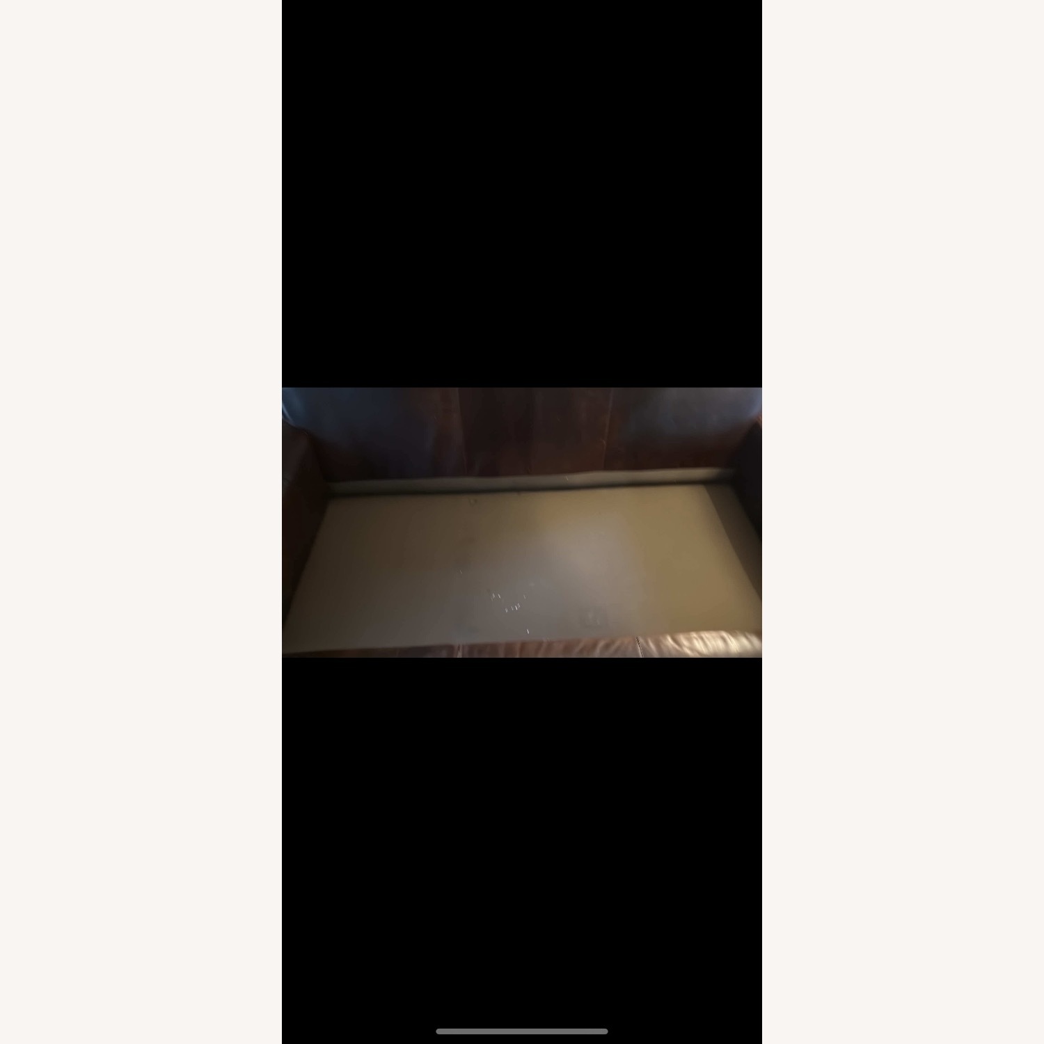 Restoration Hardware Leather Maxwell Sofa - image-15