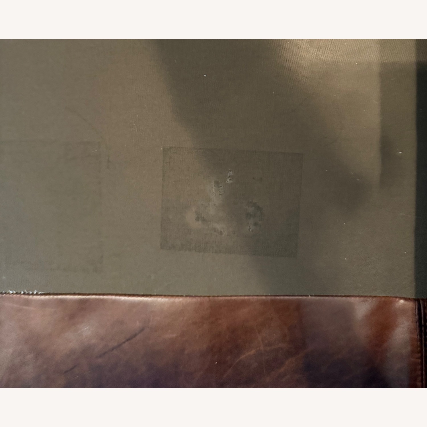 Restoration Hardware Leather Maxwell Sofa - image-10