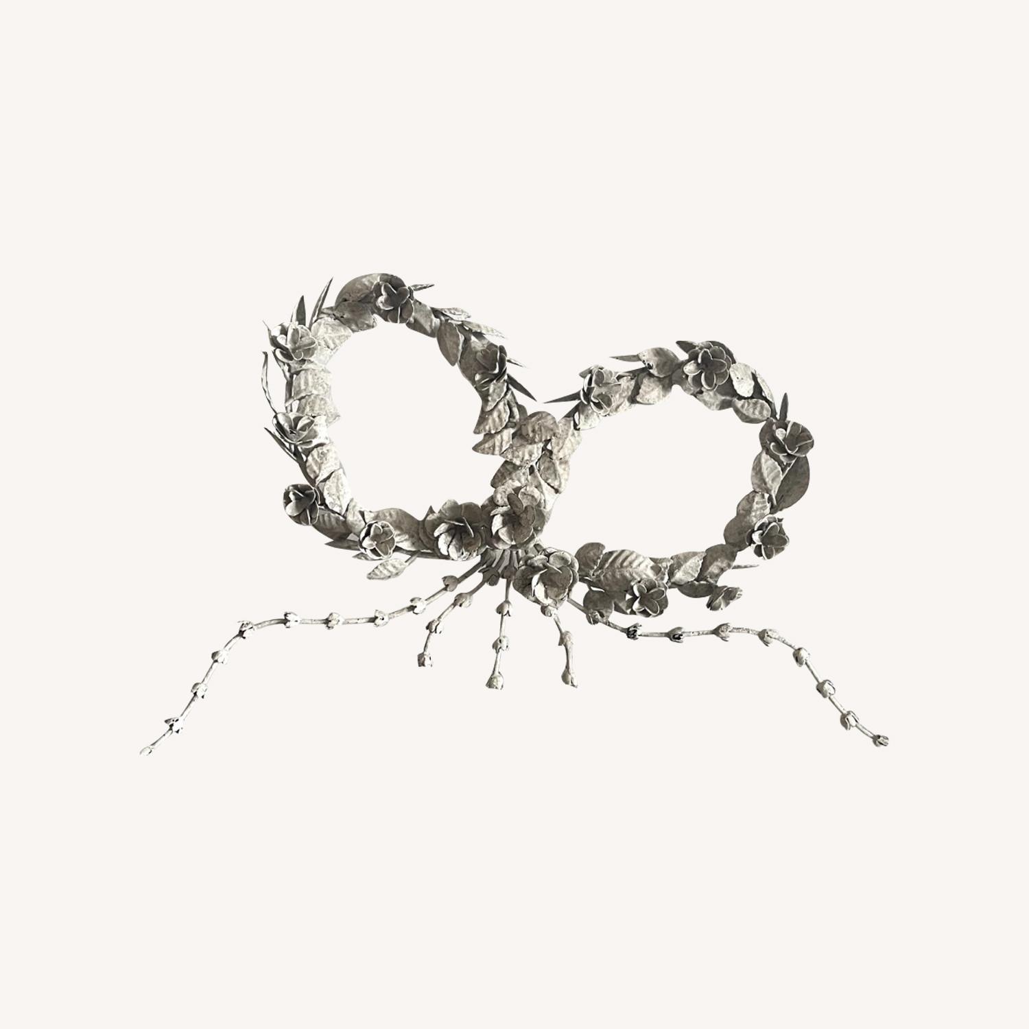 Restoraion Hardware Painted Pewter Bow - image-0