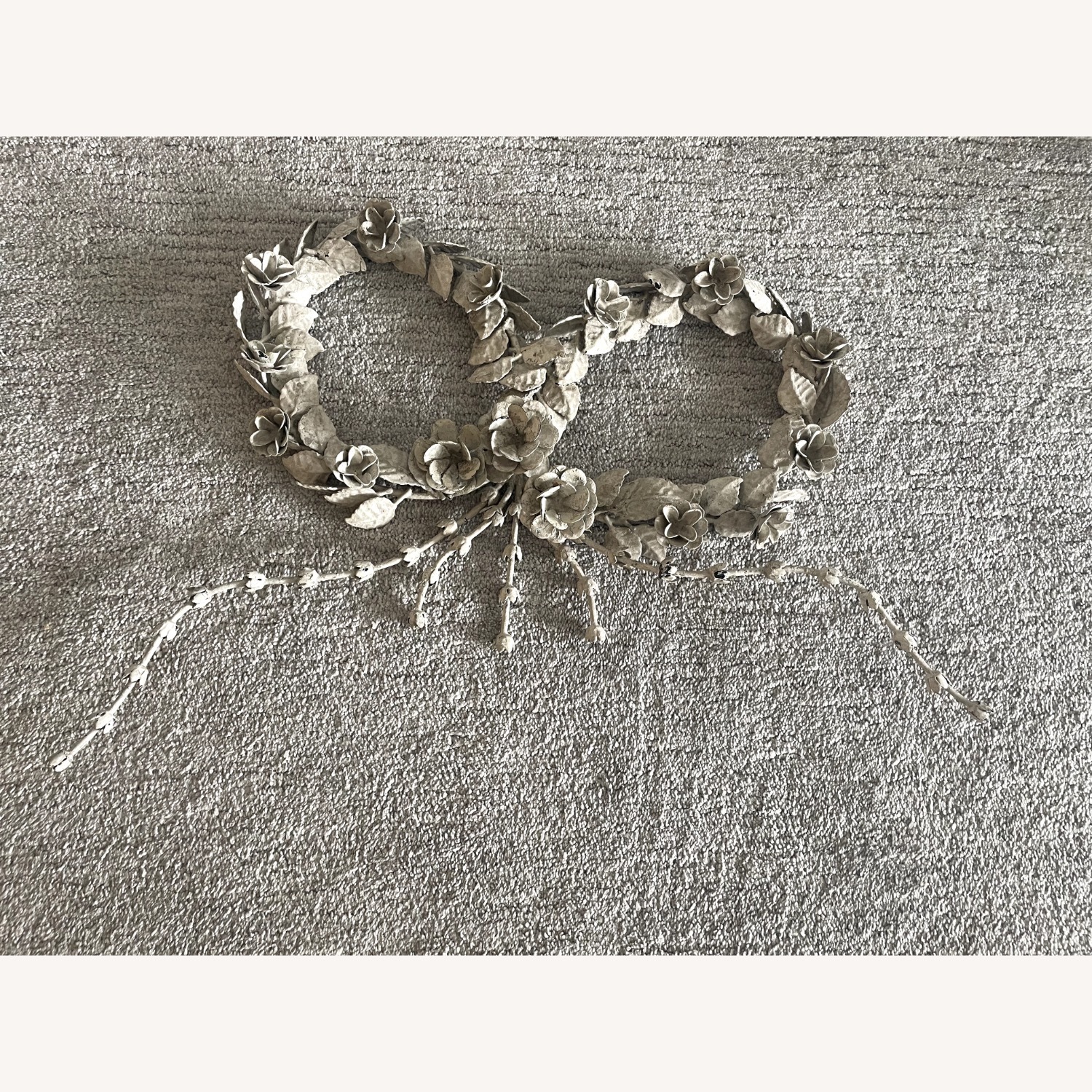 Restoraion Hardware Painted Pewter Bow - image-1