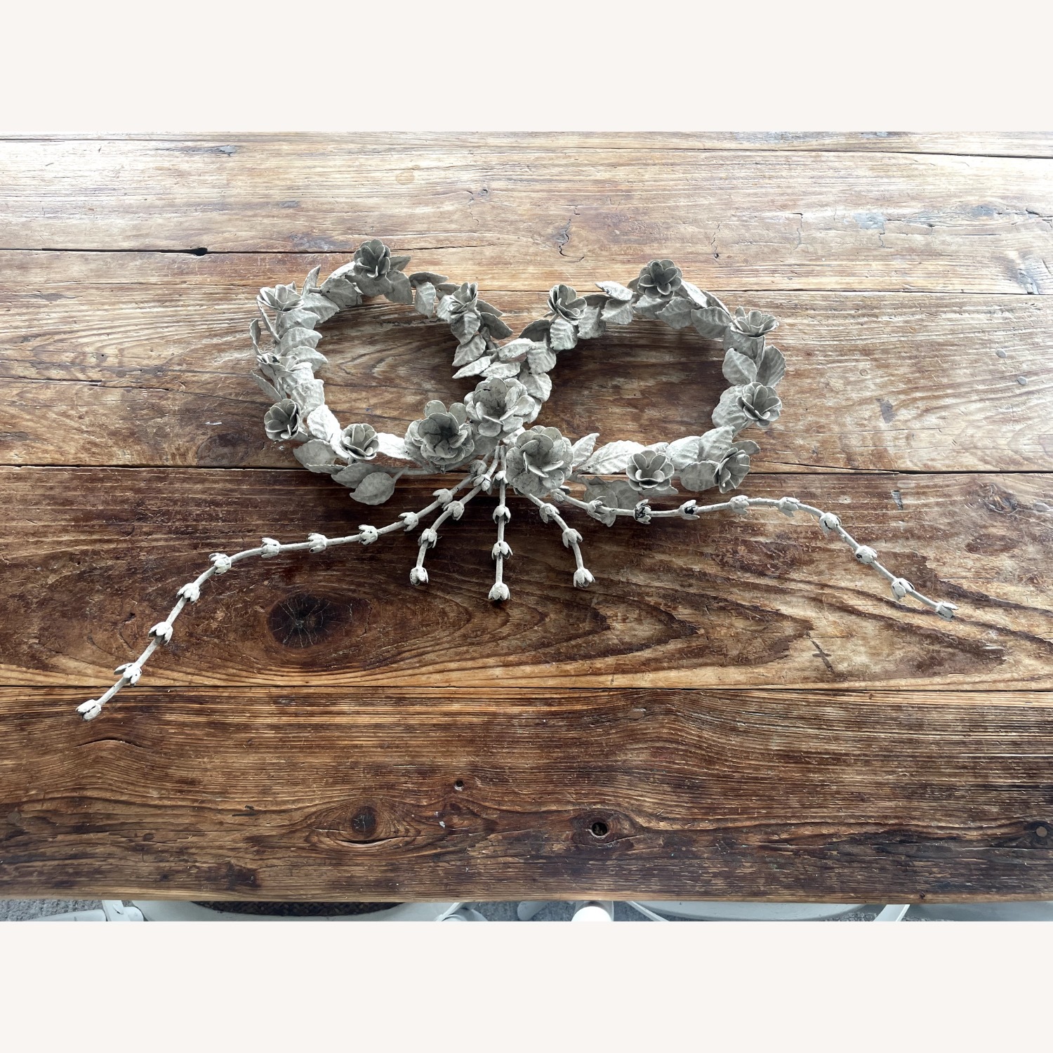 Restoraion Hardware Painted Pewter Bow - image-7