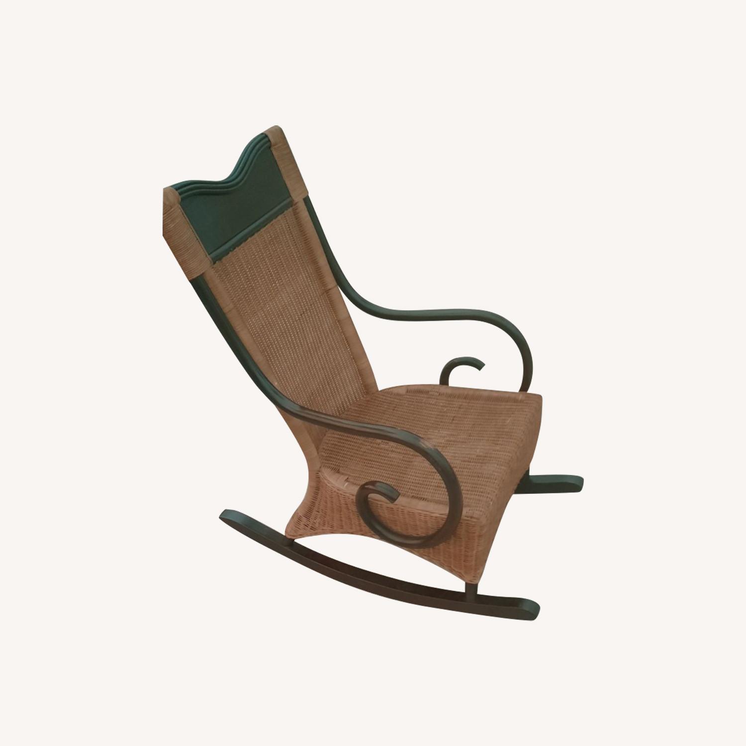 Wicker Rocking Chair - image-0