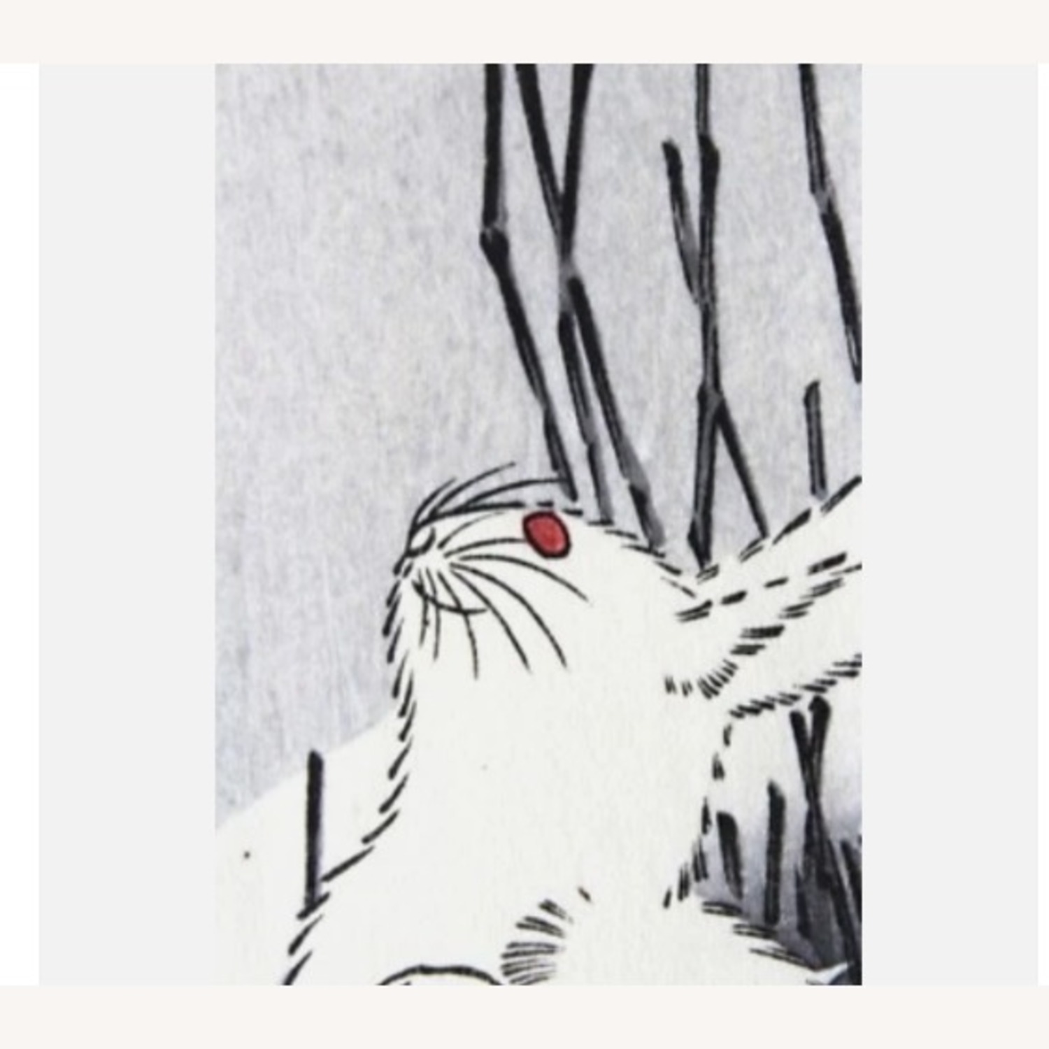 Hiroshiga Bunnies Under the Moon Art - image-2