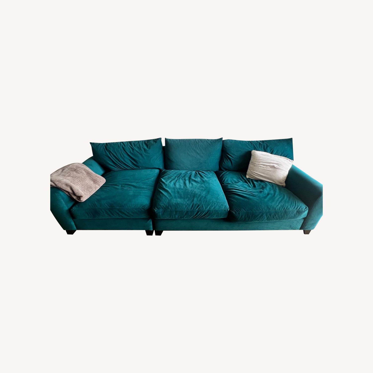 Jonathan Louis Harris Green Sectional - image-0