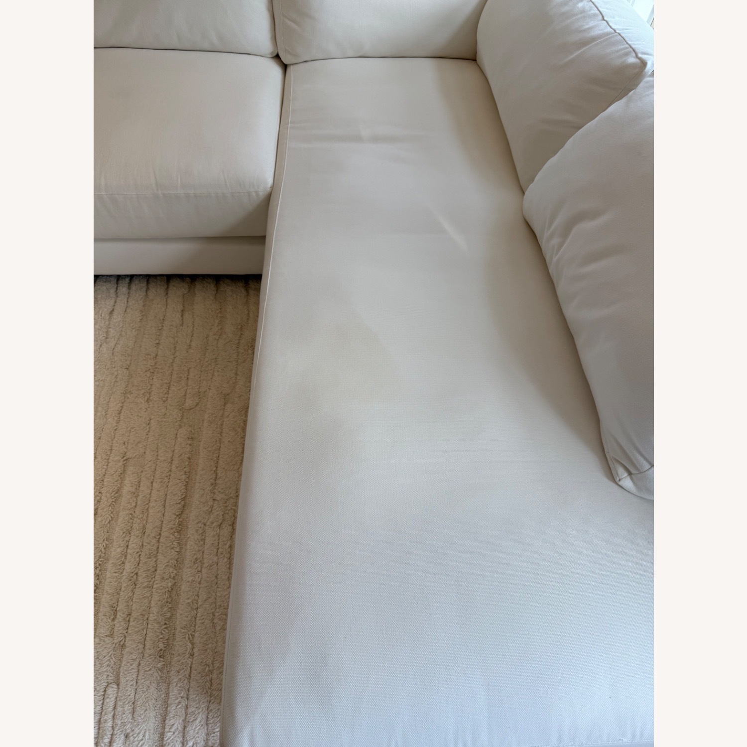 West Elm Stone White Sectional - image-3