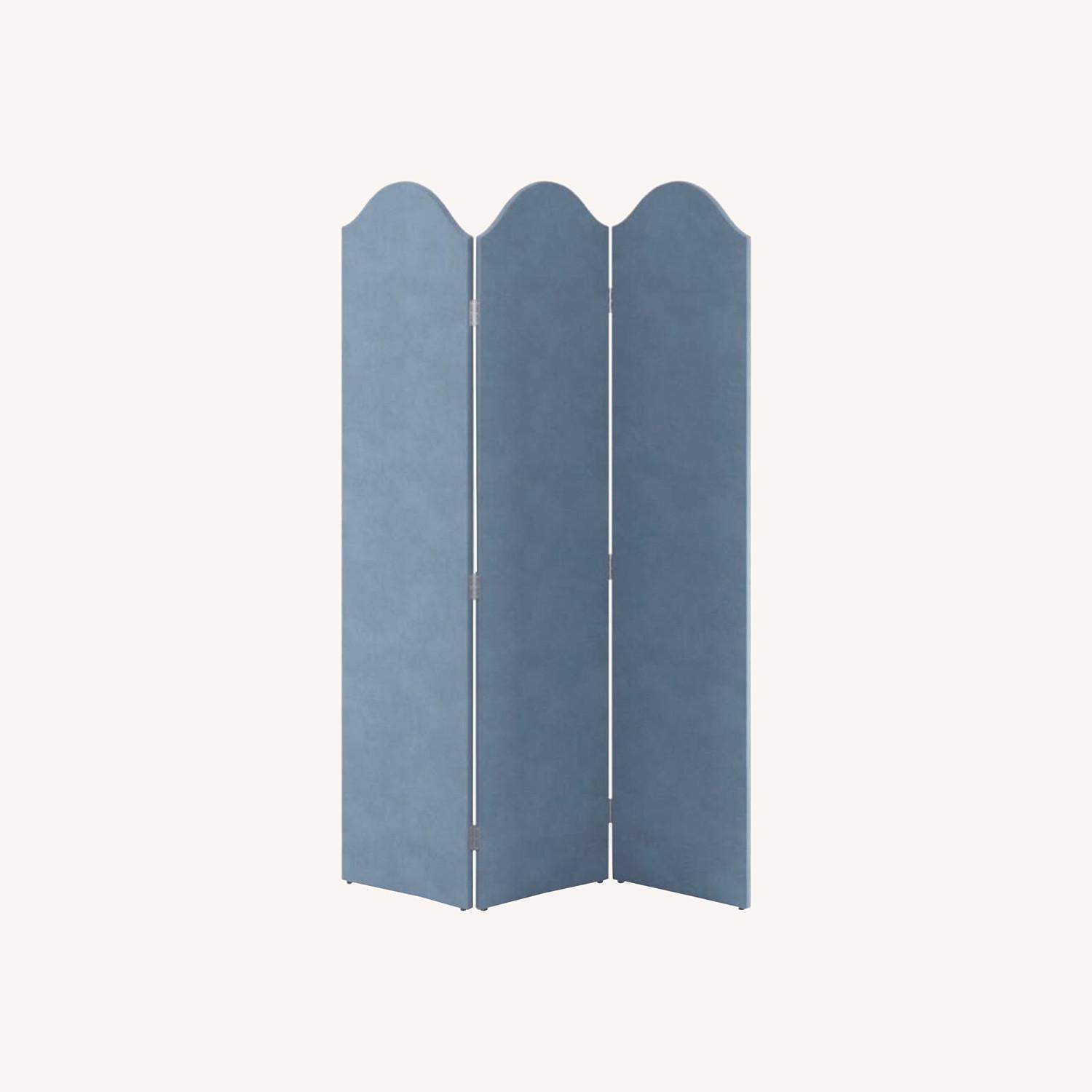 The Inside Blue Ocean Velvet Room Divider - image-0