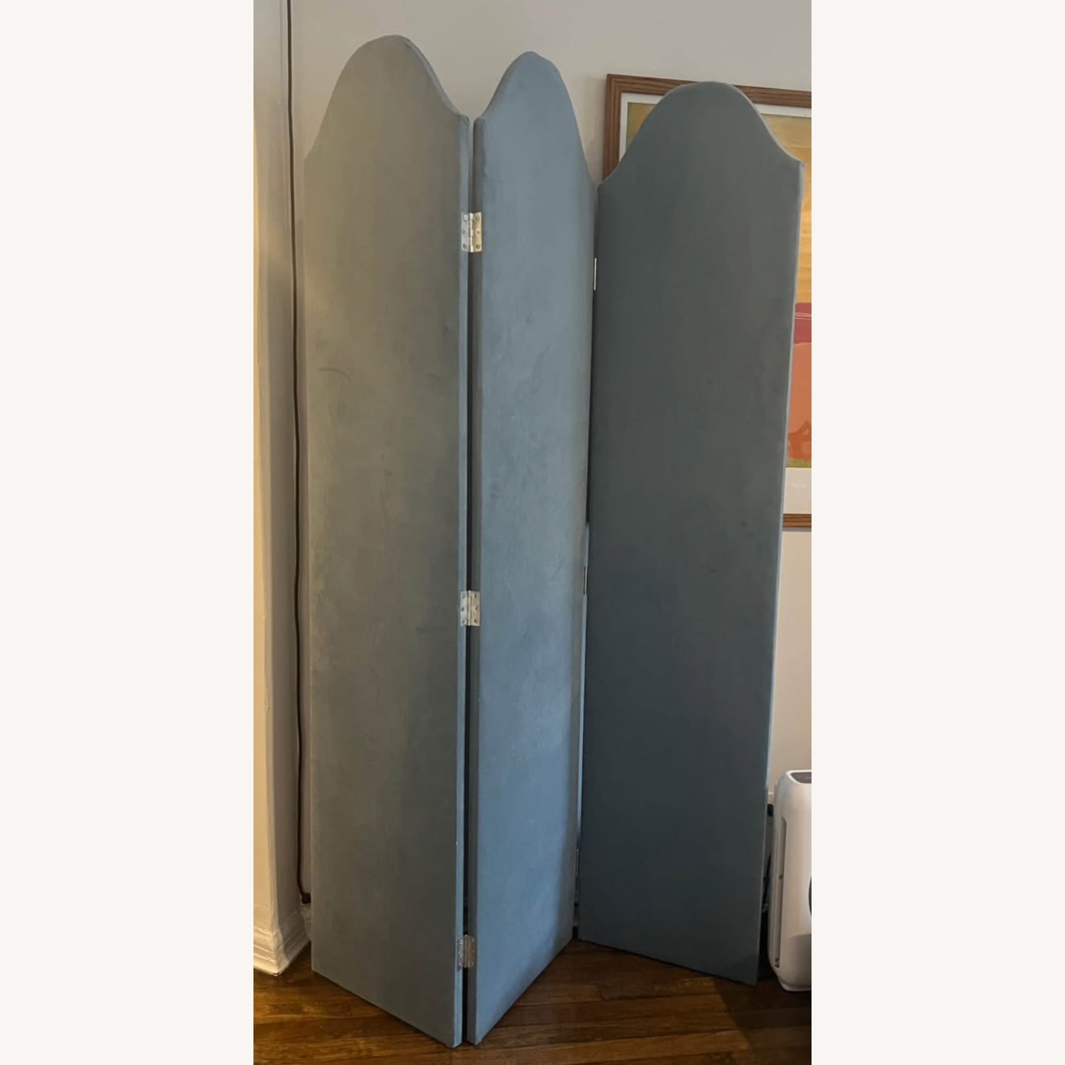 The Inside Blue Ocean Velvet Room Divider - image-2