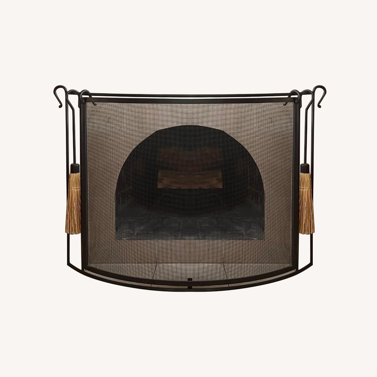 Restoration Hardware Fireplace Screen - image-0