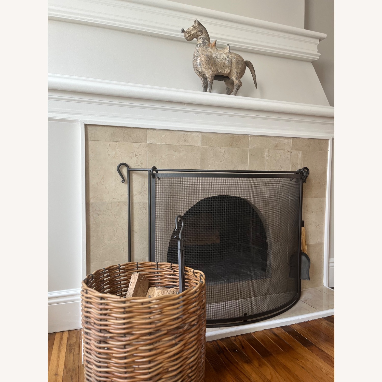 Restoration Hardware Fireplace Screen - image-2