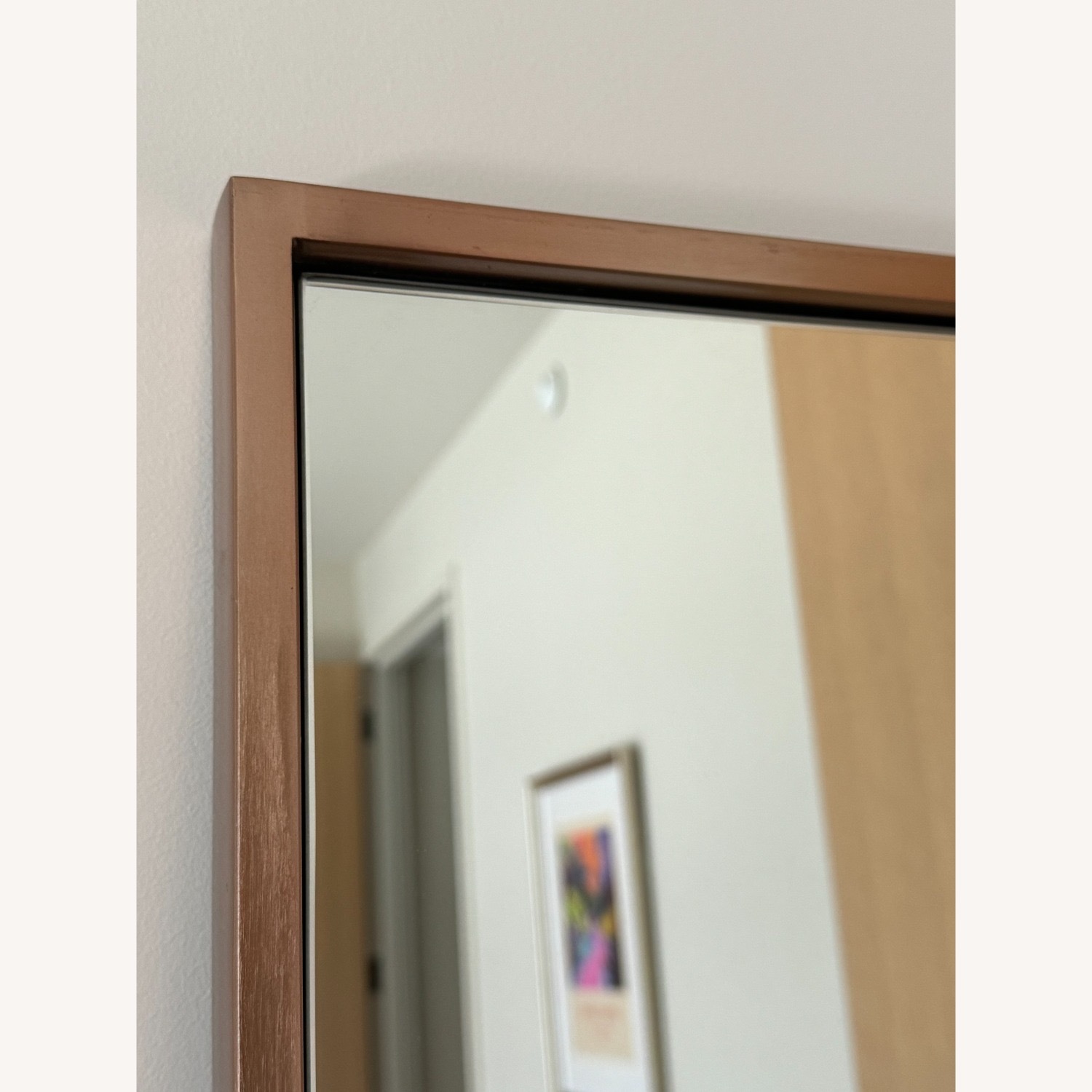 West Elm Rose Gold Floor Mirror - image-5