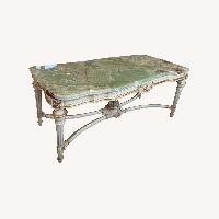 Vintage Italian Rococo Marble Coffee Table
