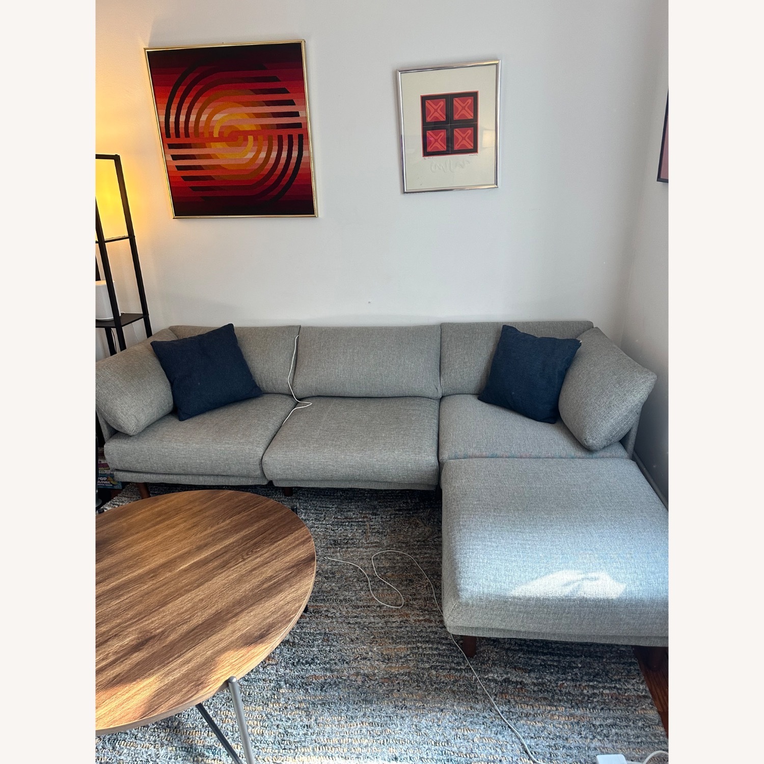 Burrow Range Gray Sectional Sofa - image-1