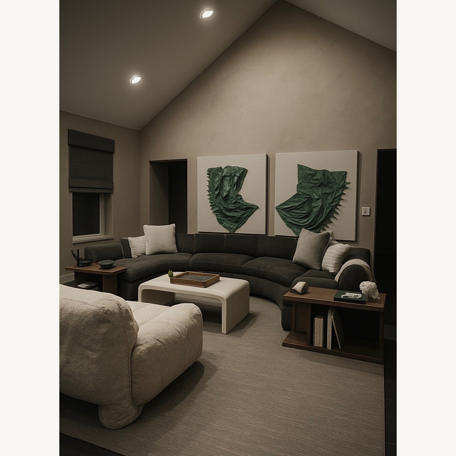 Restoration Hardware Semicircle Sofa - image-0