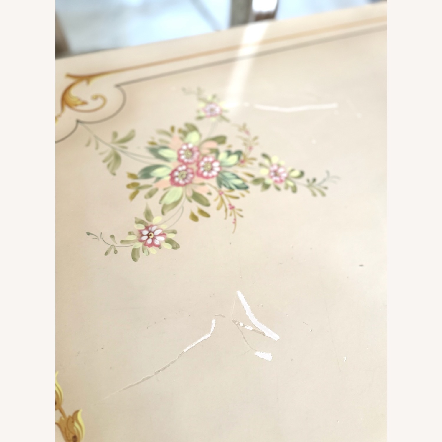 Vintage 11p Italian Rococo Dining Table Set  - image-8