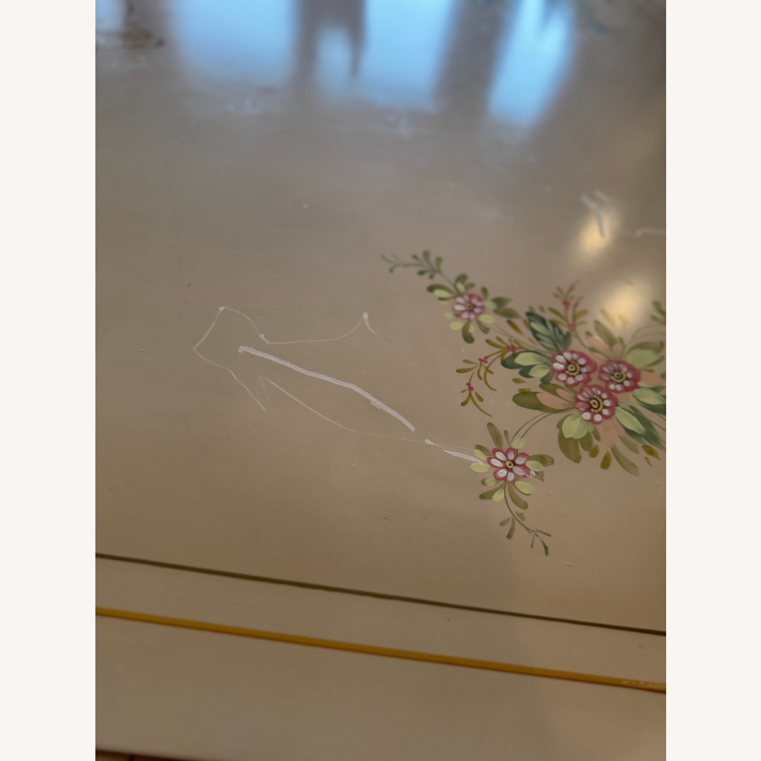 Vintage 11p Italian Rococo Dining Table Set  - image-6