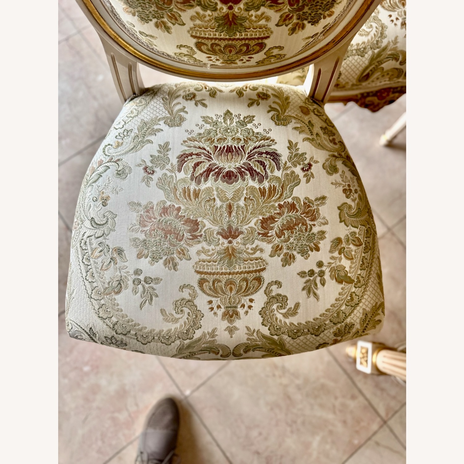 Vintage 11p Italian Rococo Dining Table Set  - image-9