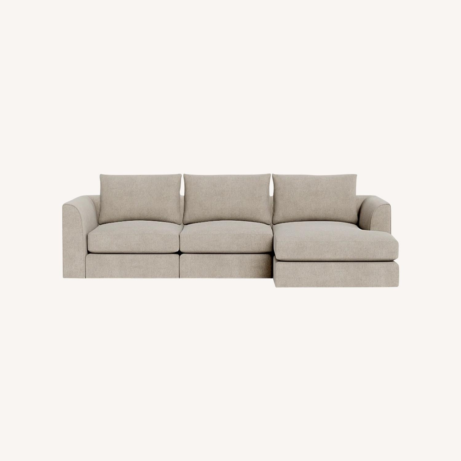 Interior Define Beckham Modular 4-Piece Sofa Marble - image-0