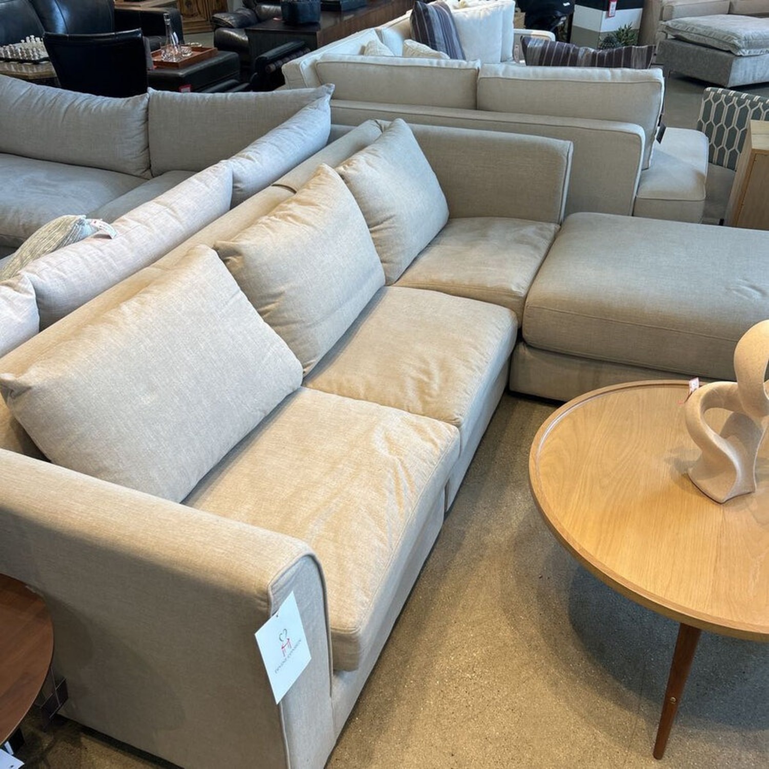 Interior Define Beckham Modular 4-Piece Sofa Marble - image-4