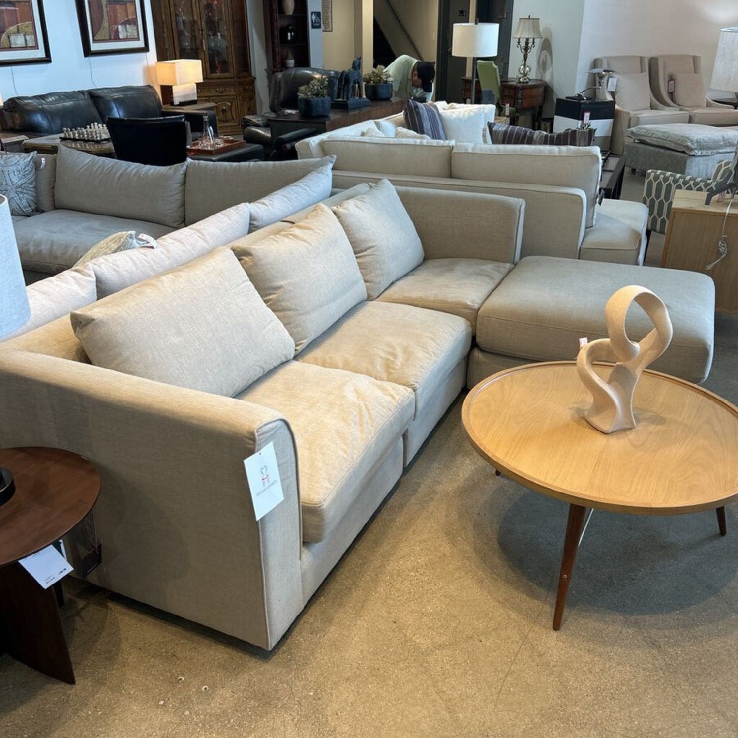 Interior Define Beckham Modular 4-Piece Sofa Marble - image-1