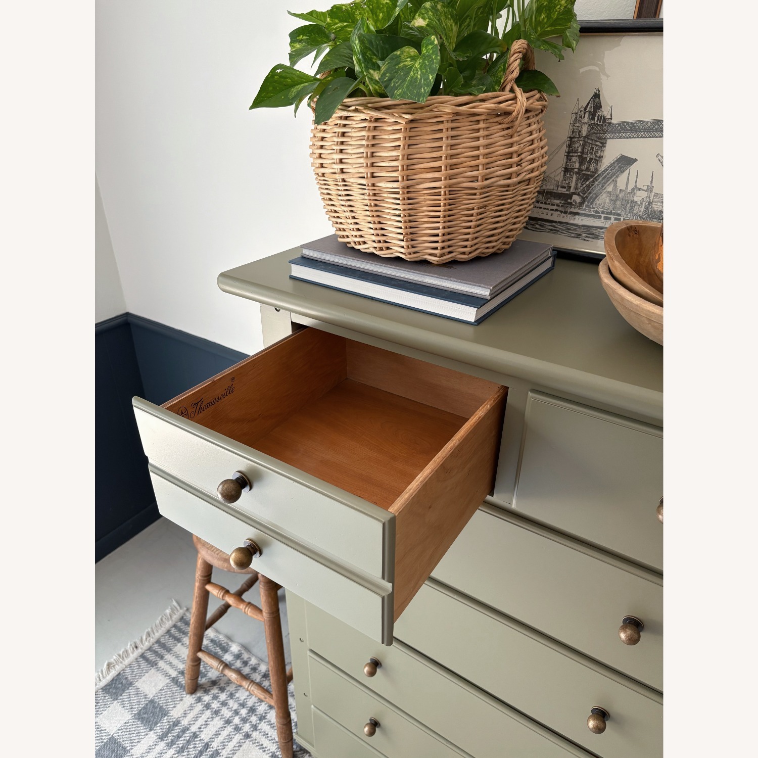 Thomasville Olive Green Dresser  - image-2