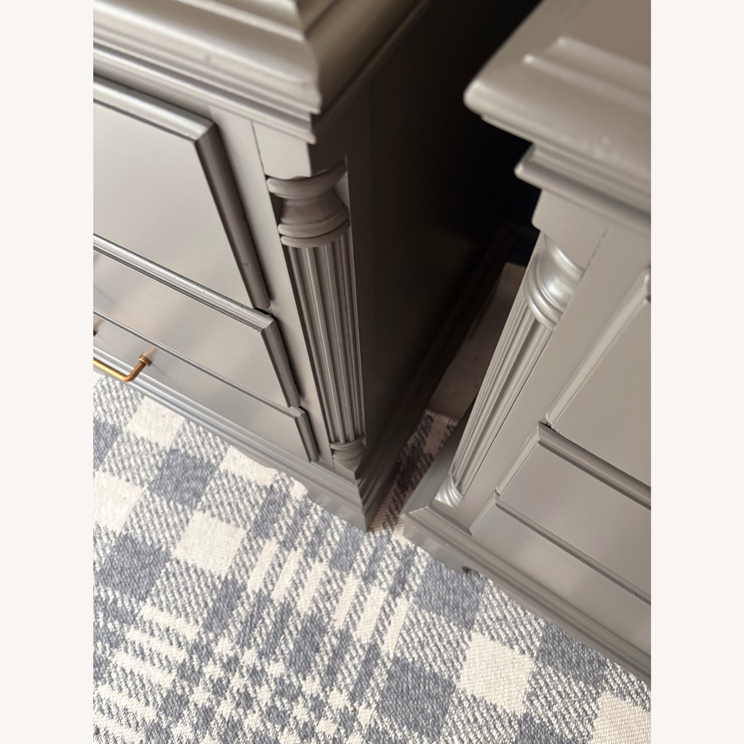 Urbane Bronze Nightstands Painted and Refinished - image-4