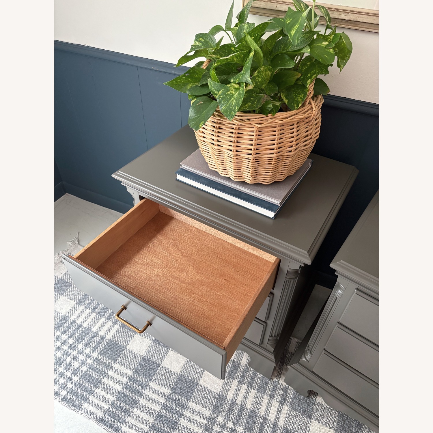 Urbane Bronze Nightstands Painted and Refinished - image-5