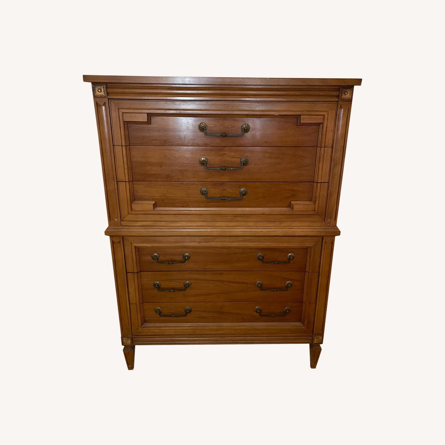 Thomasville トーマスビル⭐️チェスト　6段チェスト　ヴィンテージ Vintage Thomasville High Boy Chest with 6 Drawers - AptDeco