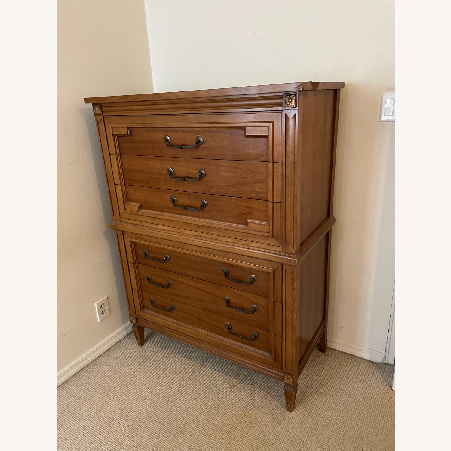 Vintage Thomasville High Boy Chest with 6 Drawers - image-2