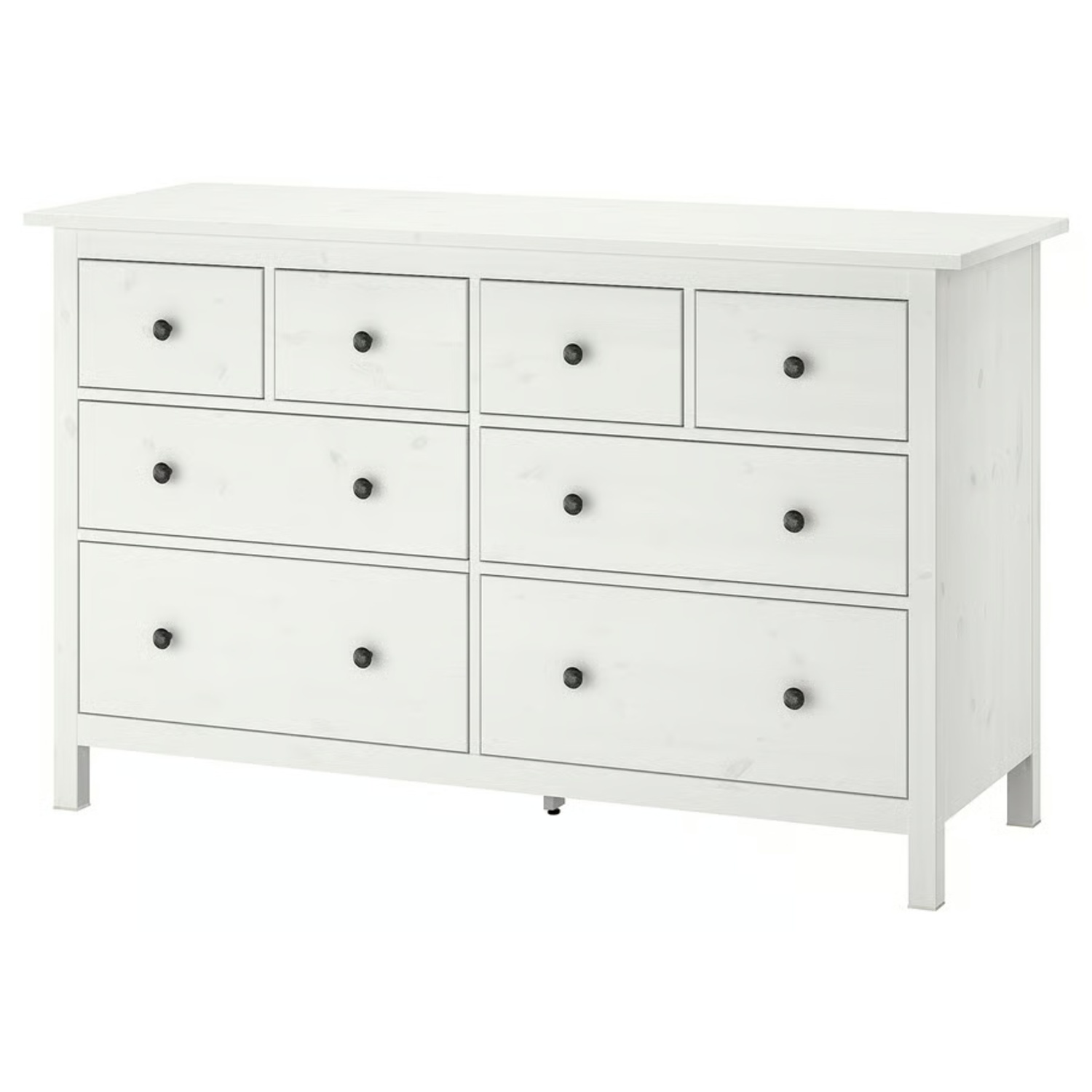 IKEA Hemnes 8-Drawer Dresser in Glossy White - AptDeco