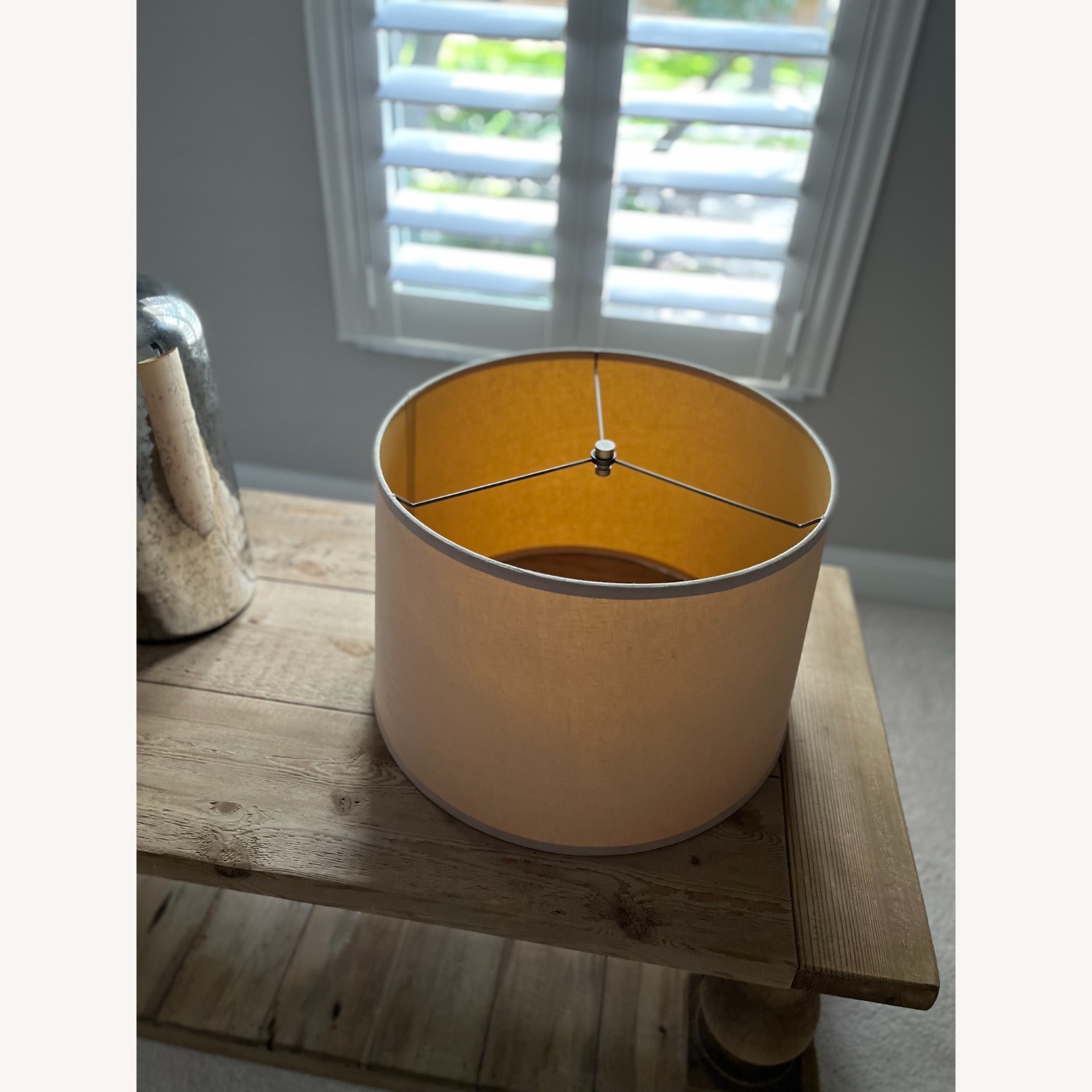 Restoration Hardware Mercury Glass Lamp W Shade - image-3