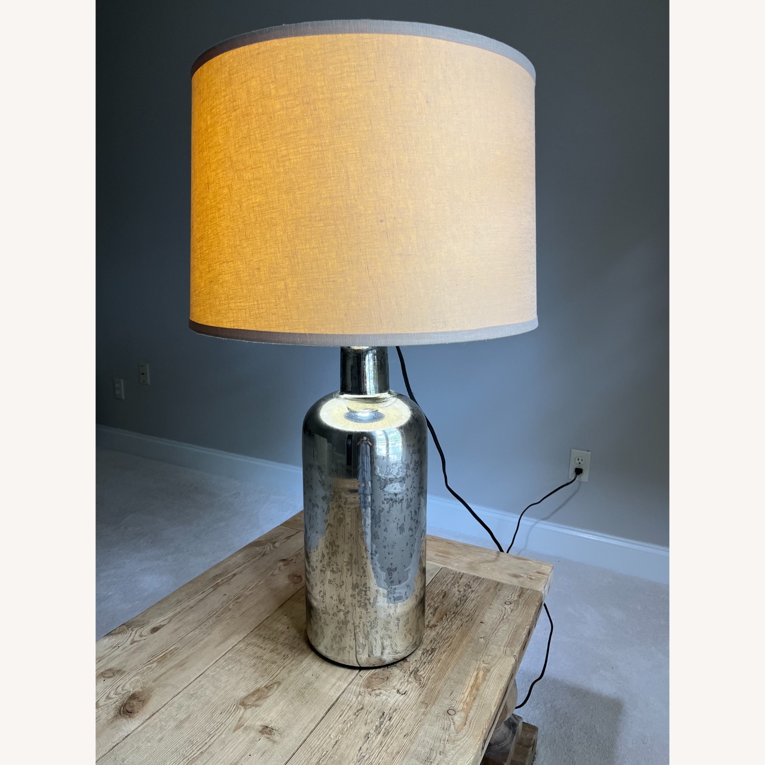Restoration Hardware Mercury Glass Lamp W Shade - image-2