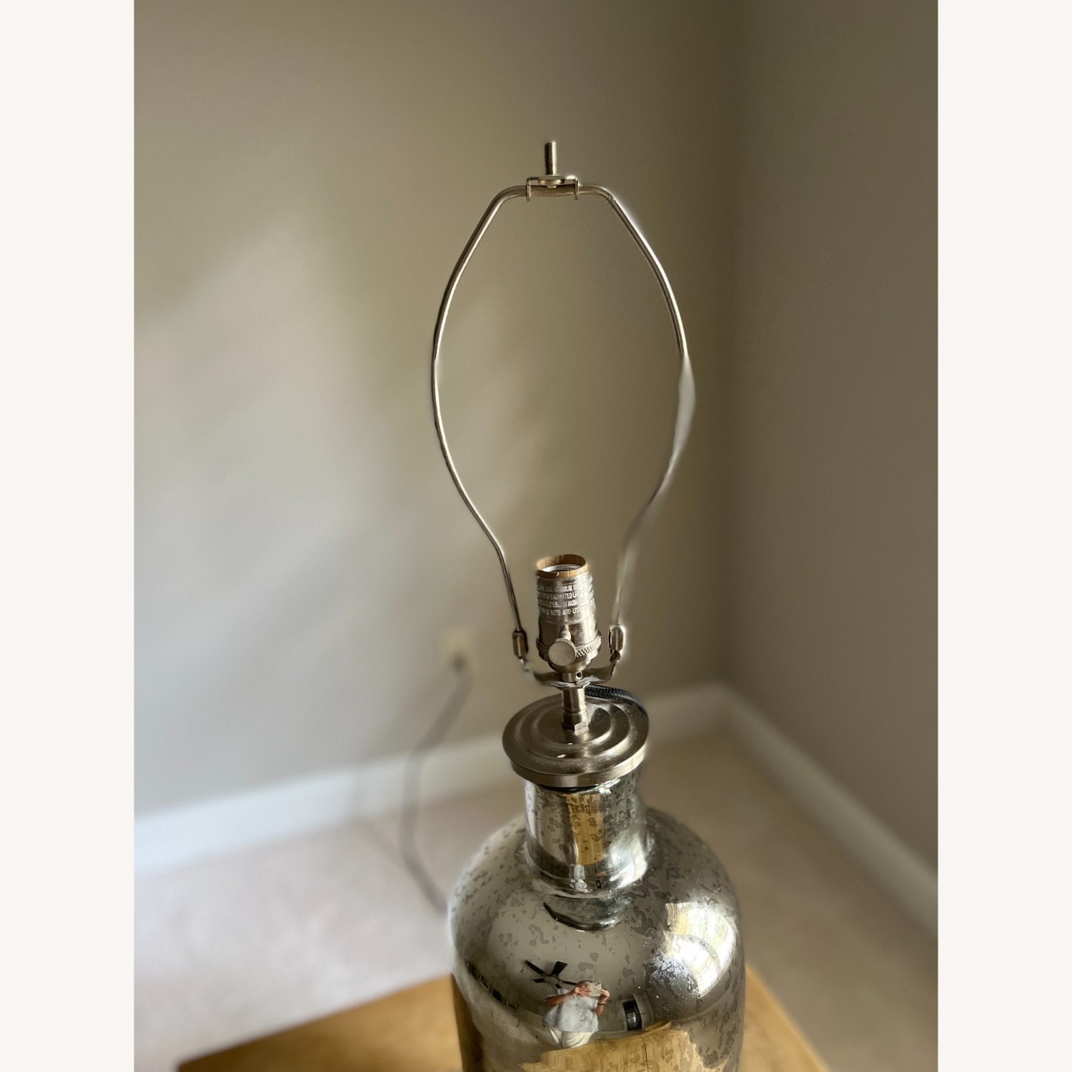Restoration Hardware Mercury Glass Lamp W Shade - image-6