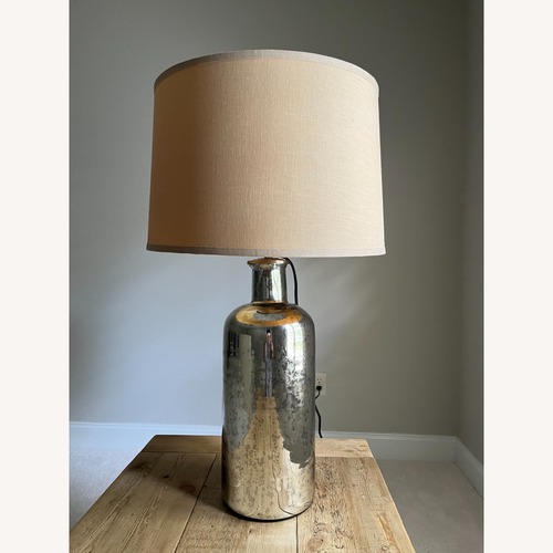 Used Restoration Hardware Mercury Glass Lamp W Shade for sale on AptDeco
