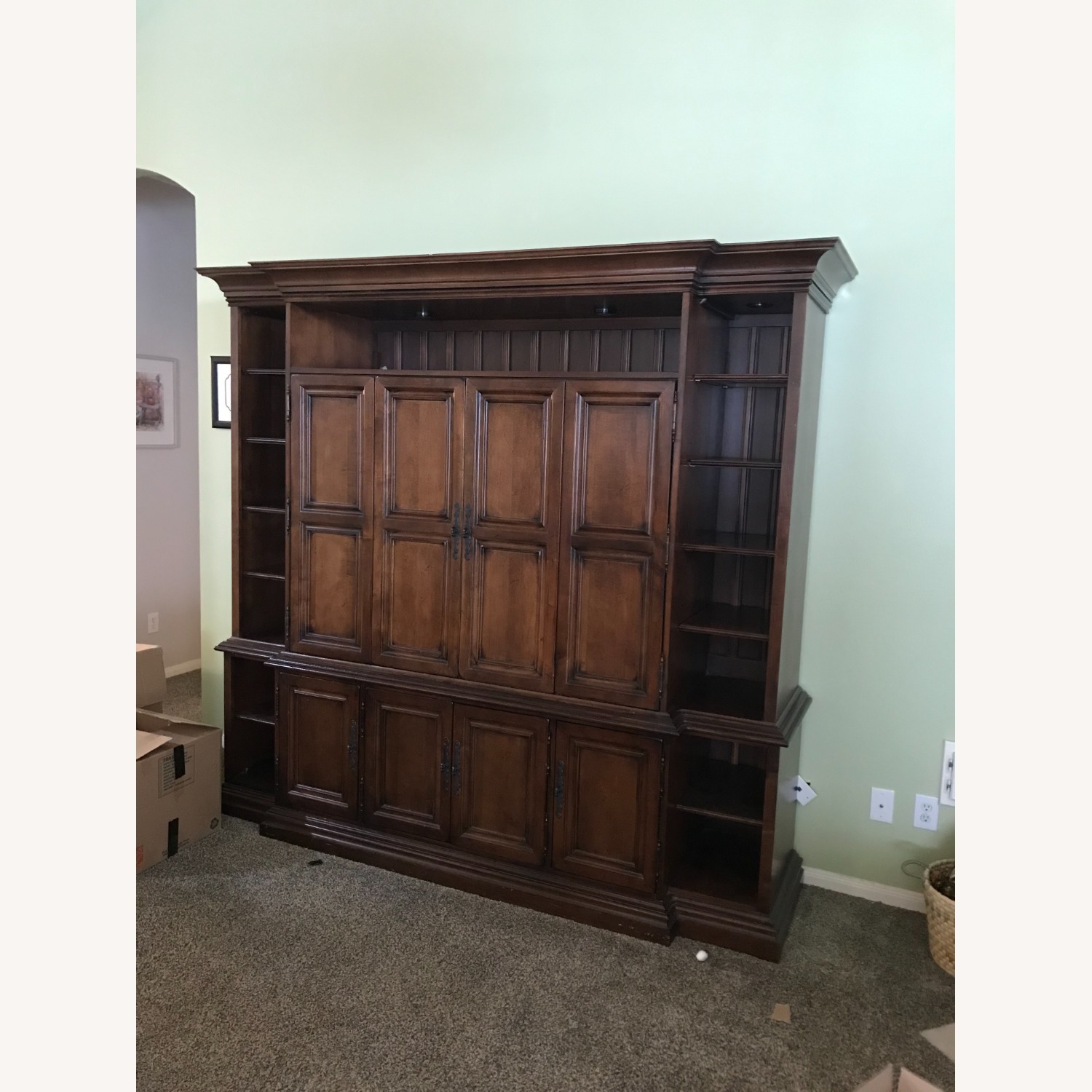 Solid Wood Entertainment Center - image-3