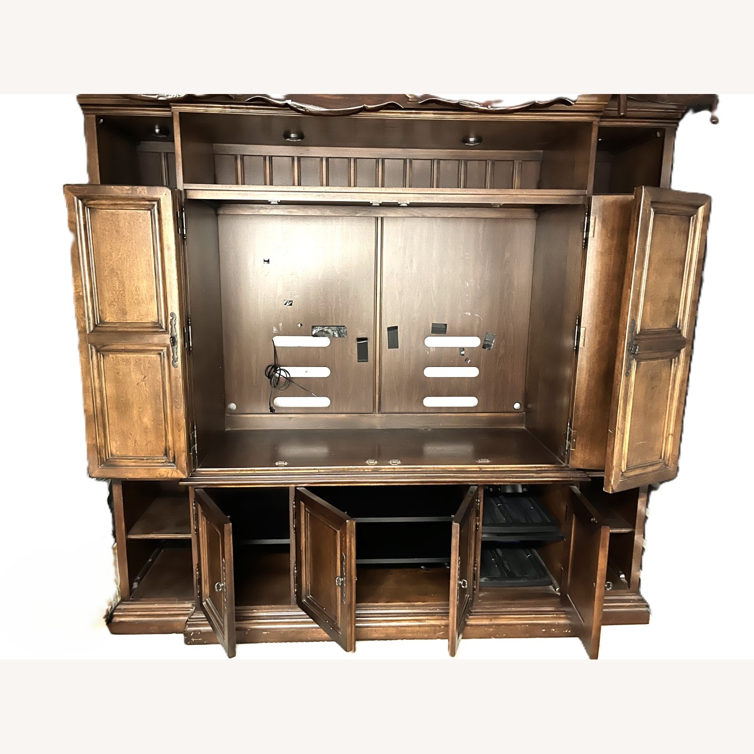 Solid Wood Entertainment Center - image-2